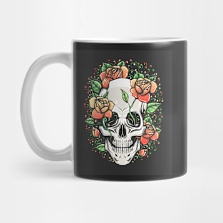 Skull and Rose Branch Mug